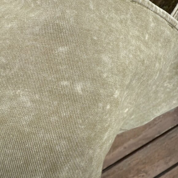 NWOT Zara Washed Effect Interlock Khaki Cropped Tank - Picture 8 of 10